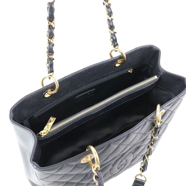 imgrc0182431783 Chanel GST Chain Tote Bag Matelasse Caviar Black