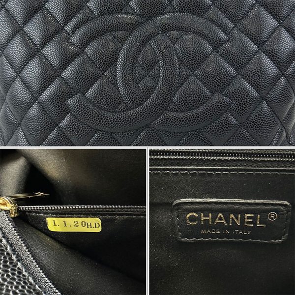 imgrc0182431794 Chanel GST Chain Tote Bag Matelasse Caviar Black