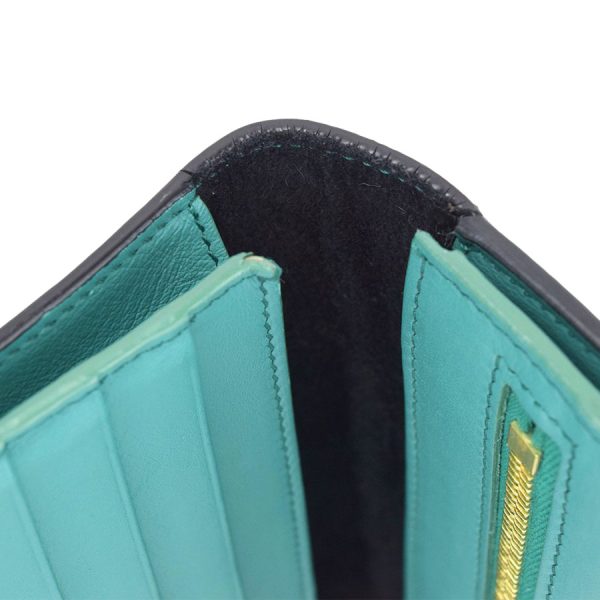 imgrc0182494818 Celine Large Multifunction Wallet Black Green