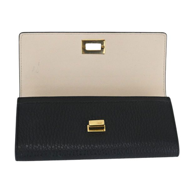 imgrc0182613605 Fendi Peekaboo Selleria Wallet Black Beige