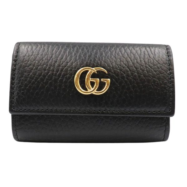 imgrc0182718706 Gucci GG Marmont Leather Key Case Black