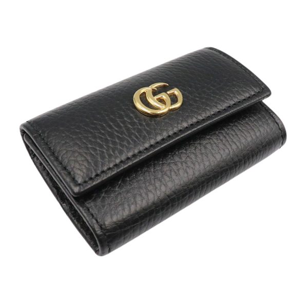 imgrc0182718712 Gucci GG Marmont Leather Key Case Black