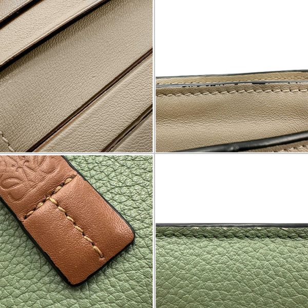 imgrc0183167023 Loewe Compact Zip Bifold Wallet Rosemary Tan