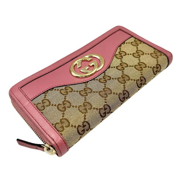 imgrc0183303845 Gucci Sukey Interlocking G Long Wallet Khaki Pink