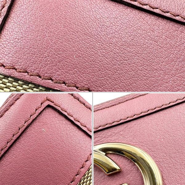 imgrc0183303850 Gucci Sukey Interlocking G Long Wallet Khaki Pink