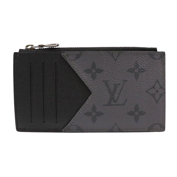 imgrc0183352992 Louis Vuitton Coin Card Holder Purse Black Gray