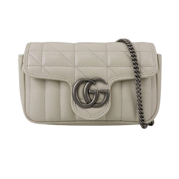 imgrc0183783883 Gucci GG Marmont Super Mini Bag Ivory Silver