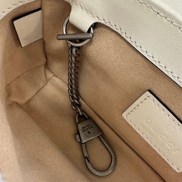 imgrc0183783890 Gucci GG Marmont Super Mini Bag Ivory Silver