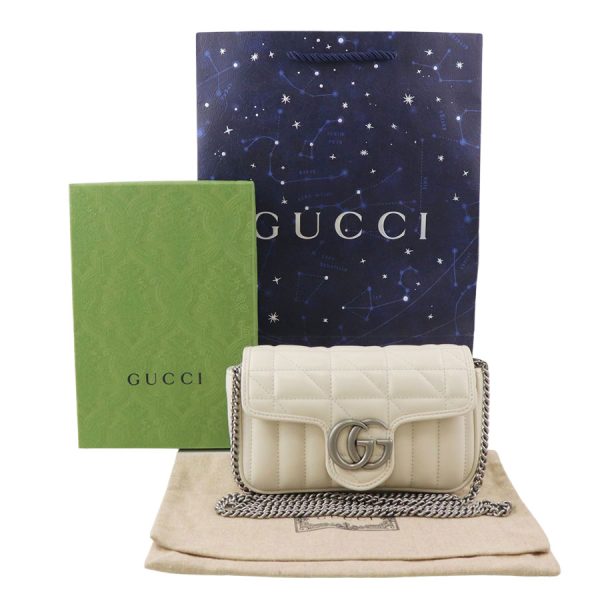 imgrc0183783898 Gucci GG Marmont Super Mini Bag Ivory Silver