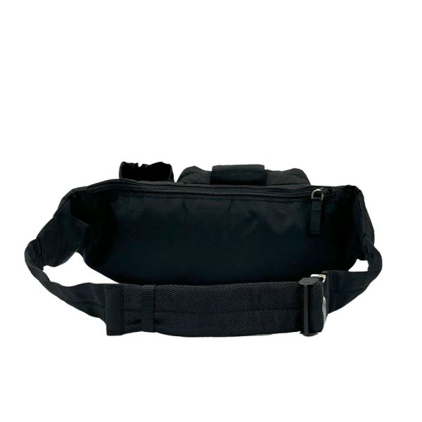 imgrc0183858786 Prada Tessuto Montagna Logo Plate Belt Bag Black