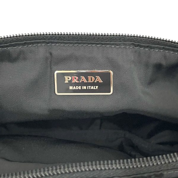 imgrc0183858792 Prada Tessuto Montagna Logo Plate Belt Bag Black