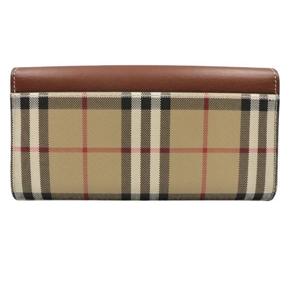 imgrc0184714323 Burberry Vintage Check Long Wallet Beige Tan