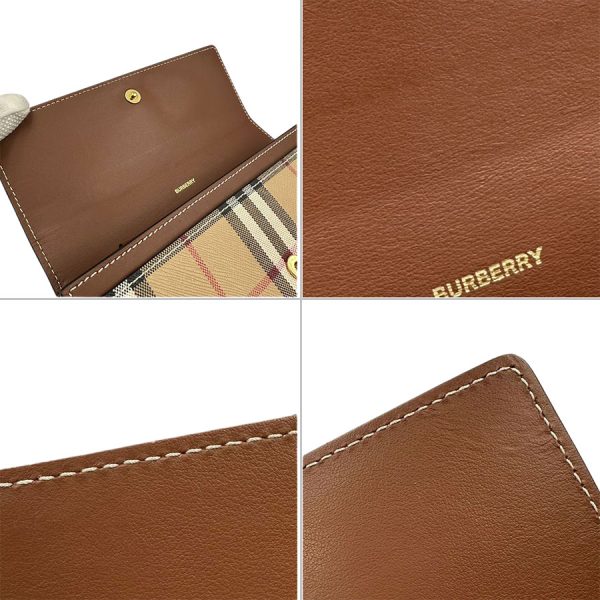 imgrc0184714332 Burberry Vintage Check Long Wallet Beige Tan