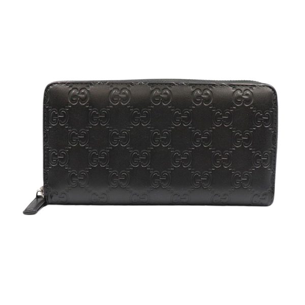 imgrc0184765795 Gucci Avel Zip Around Long Wallet Guccisima Black