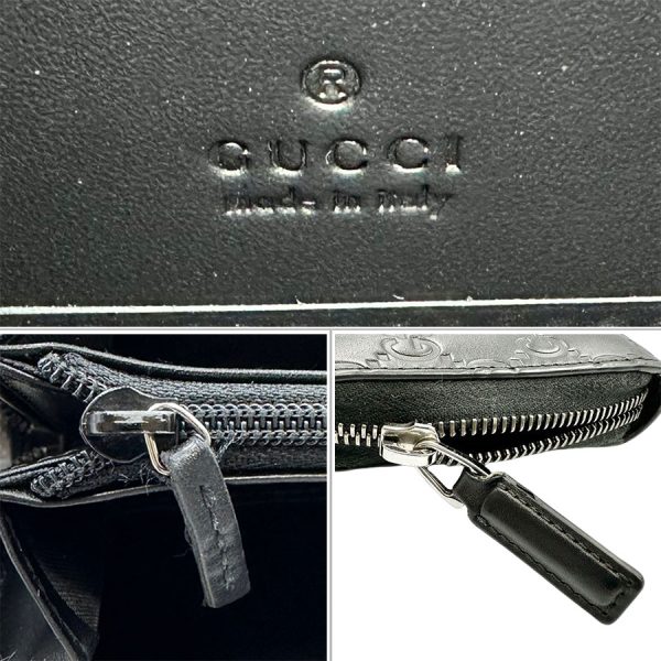 imgrc0184765817 Gucci Avel Zip Around Long Wallet Guccisima Black