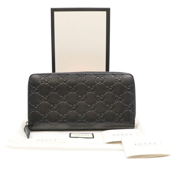 imgrc0184765819 Gucci Avel Zip Around Long Wallet Guccisima Black