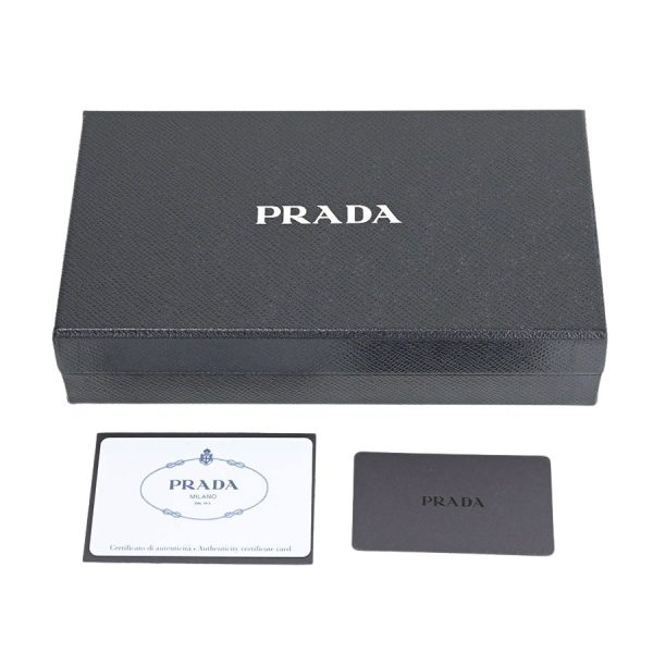 imgrc0185012574 Prada Saffiano Triangle Long Wallet Case Black