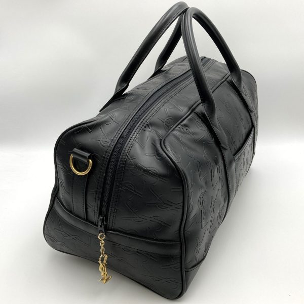 it4vl8kuis70 3 Saint Laurent Boston Leather Fashion Hand Bag Black