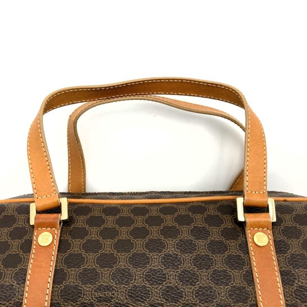 it6f4fg3uu7g 5 Celine Boston Bag Macadam Brown PVC