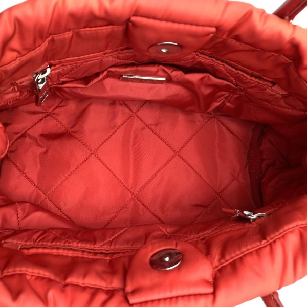 itcs1rpgwdsn 6 Prada Tessuto Bomber Tote Nylon Bag Red