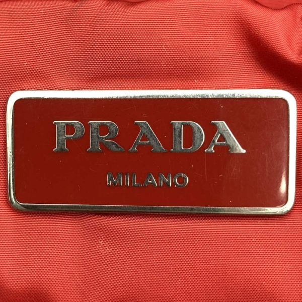 itcs1rpgwdsn 7 Prada Tessuto Bomber Tote Nylon Bag Red