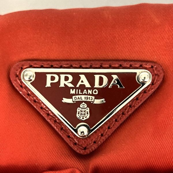 itcs1rpgwdsn 8 Prada Tessuto Bomber Tote Nylon Bag Red