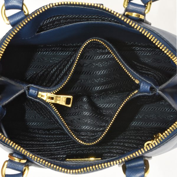 itf5legci4qo 05 Prada Promenade Handbag 2way Saffiano Blue