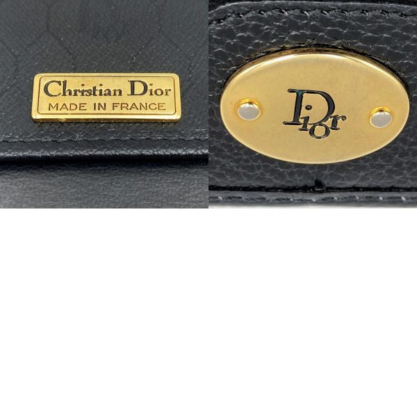 itioilbwhci0 13 c Christian Dior Honey Comb Chain Shoulder Bag Black