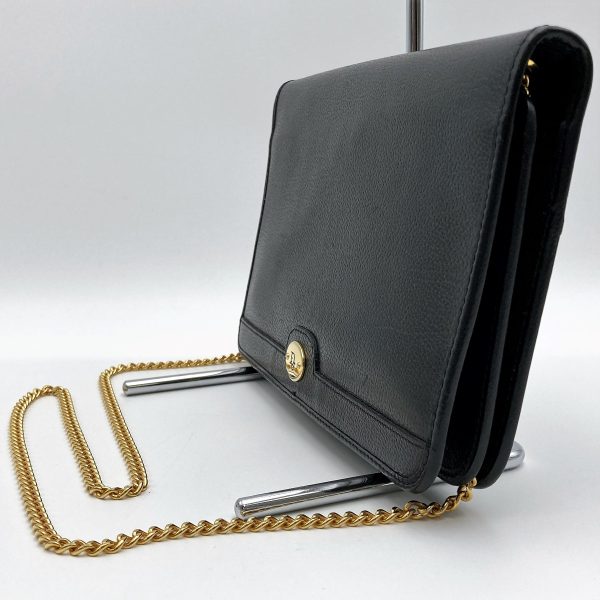 itioilbwhci0 4 Christian Dior Honey Comb Chain Shoulder Bag Black