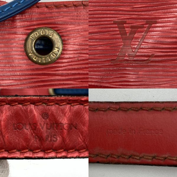 itofv9c5npxc 13 c Louis Vuitton Petit Noe Epi Shoulder Bag Red Blue