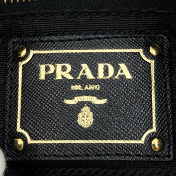 itq5hliz1axs 8 Prada Shoulder Bag Hardware Nylon Leather Black Gold