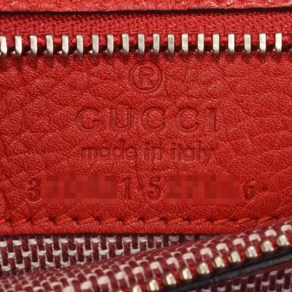 itqdk9y9yw7m 06 Gucci Bamboo Daily 2Way Shoulder Top Handle Bag Red Leather Silver Hardware