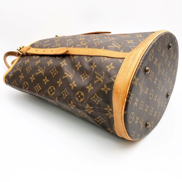 itrqiz5qvgh0 6 Louis Vuitton Bucket GM Monogram Shoulder Bag Brown