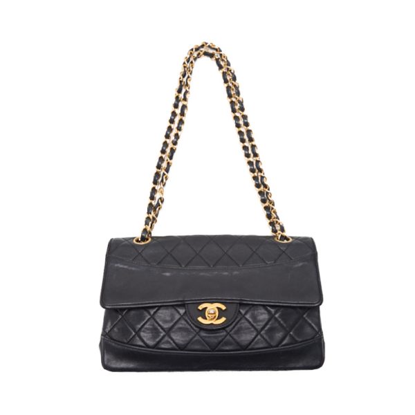 jp9q0ogxpwep7 6 Chanel Matelasse Flap Chain Shoulder Bag Black