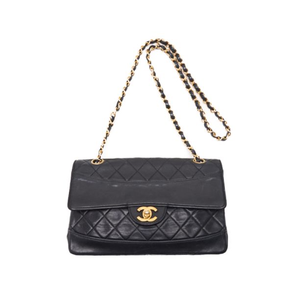 jp9q0ogxpwep7 7 Chanel Matelasse Flap Chain Shoulder Bag Black