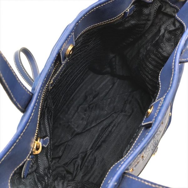 k1975 7 PRADA 2WAY Shoulder Bag Blue