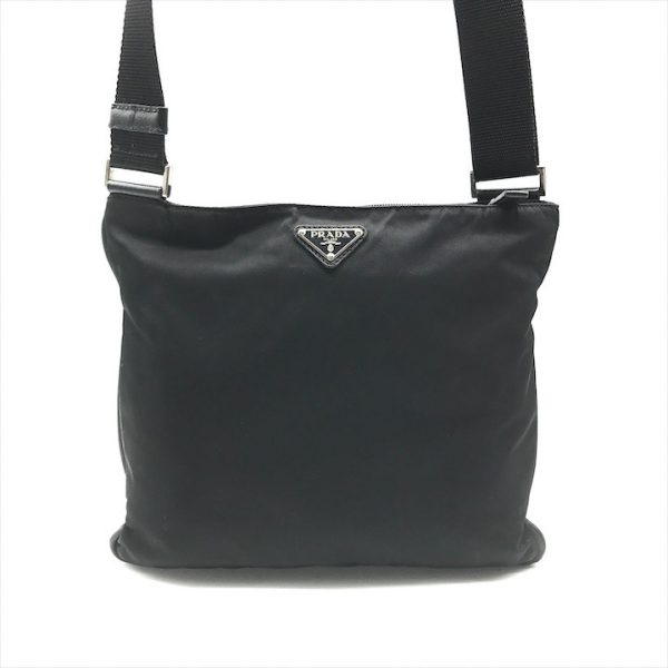 k2094 1 Prada Shoulder Bag Nylon Black