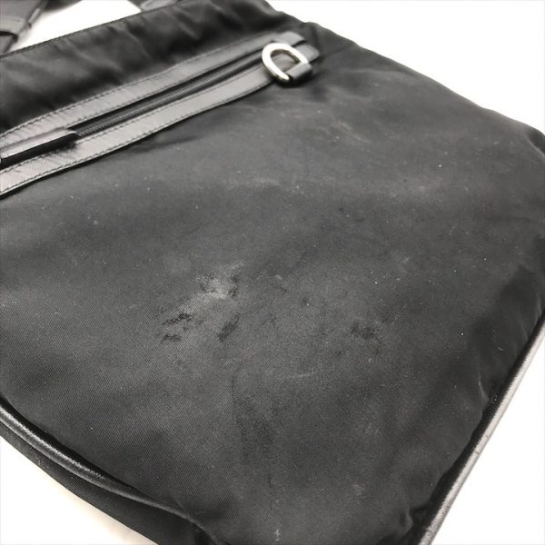 k2094 9 Prada Shoulder Bag Nylon Black