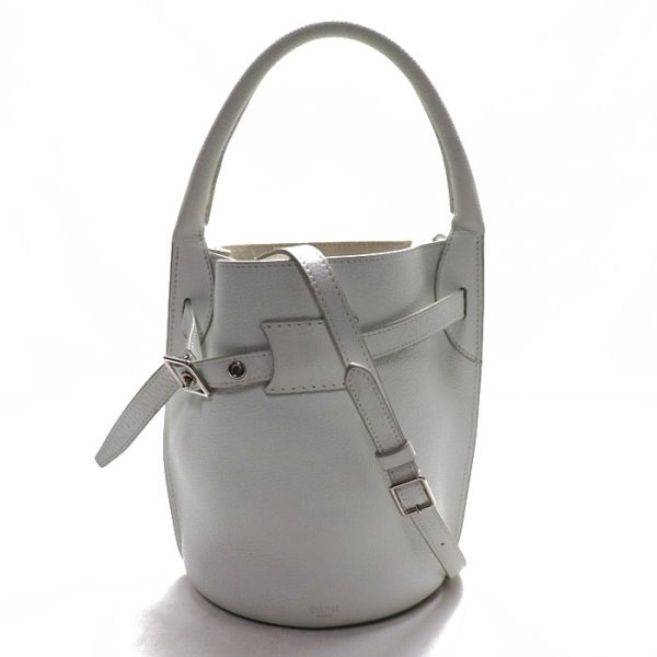 k22 3931 1 3932 Celine Big Bag Bucket Nano 2Way Shoulder Bag White