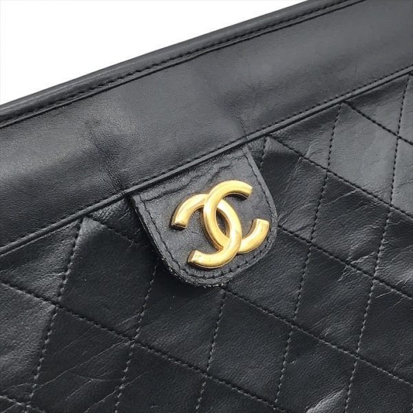 k2230 9 Chanel Matelasse Clutch Bag Black