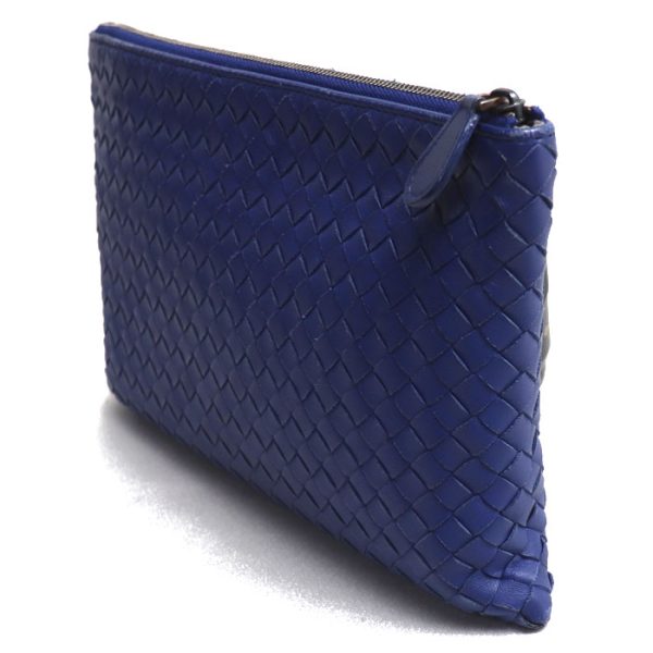 k23 4372 1 4374 Bottega Veneta Document Case Clutch Bag Blue