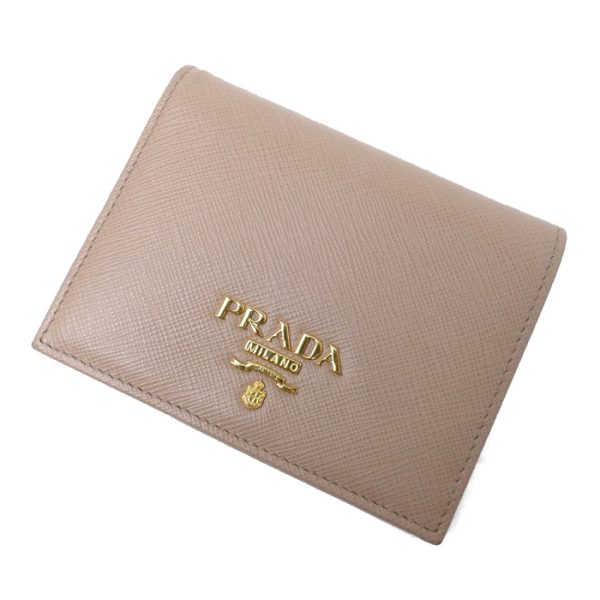 k23 510 1 1 Prada Saffiano Multicolor Bifold Wallet Beige Red White