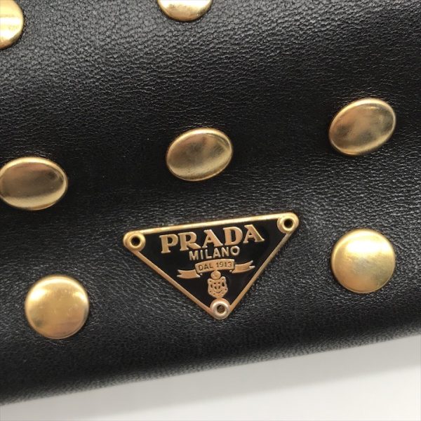 k2303 10 Prada Mini Handbag Leather Black