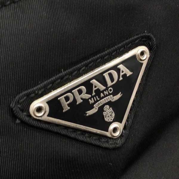 k2323 10 Prada Hand Bag Nylon Black