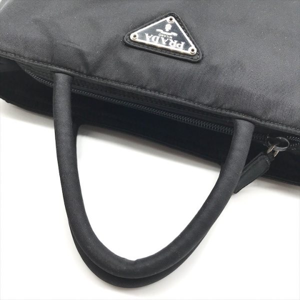 k2323 6 Prada Hand Bag Nylon Black