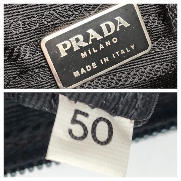 k2323 9 Prada Hand Bag Nylon Black