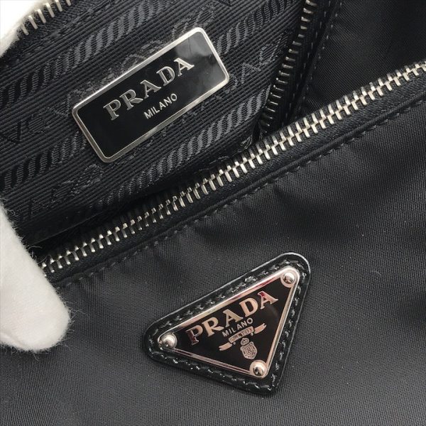 k2506 9 Prada Shoulder Bag Nylon Black