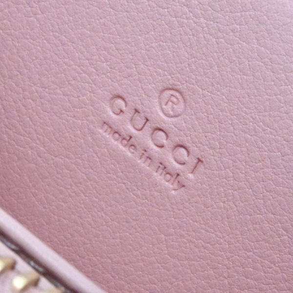 k340703 08 09 Gucci Double G Zip Card Case Beige Ebony Pink