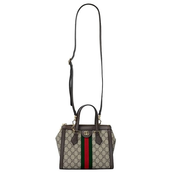 k360217 09 04 Gucci Ophidia GG Small Tote Bag Beige Ebony