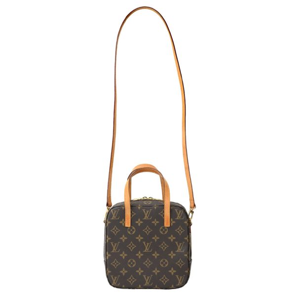 k360408 02 04 Louis Vuitton Spontini 2way Shoulder Bag Brown